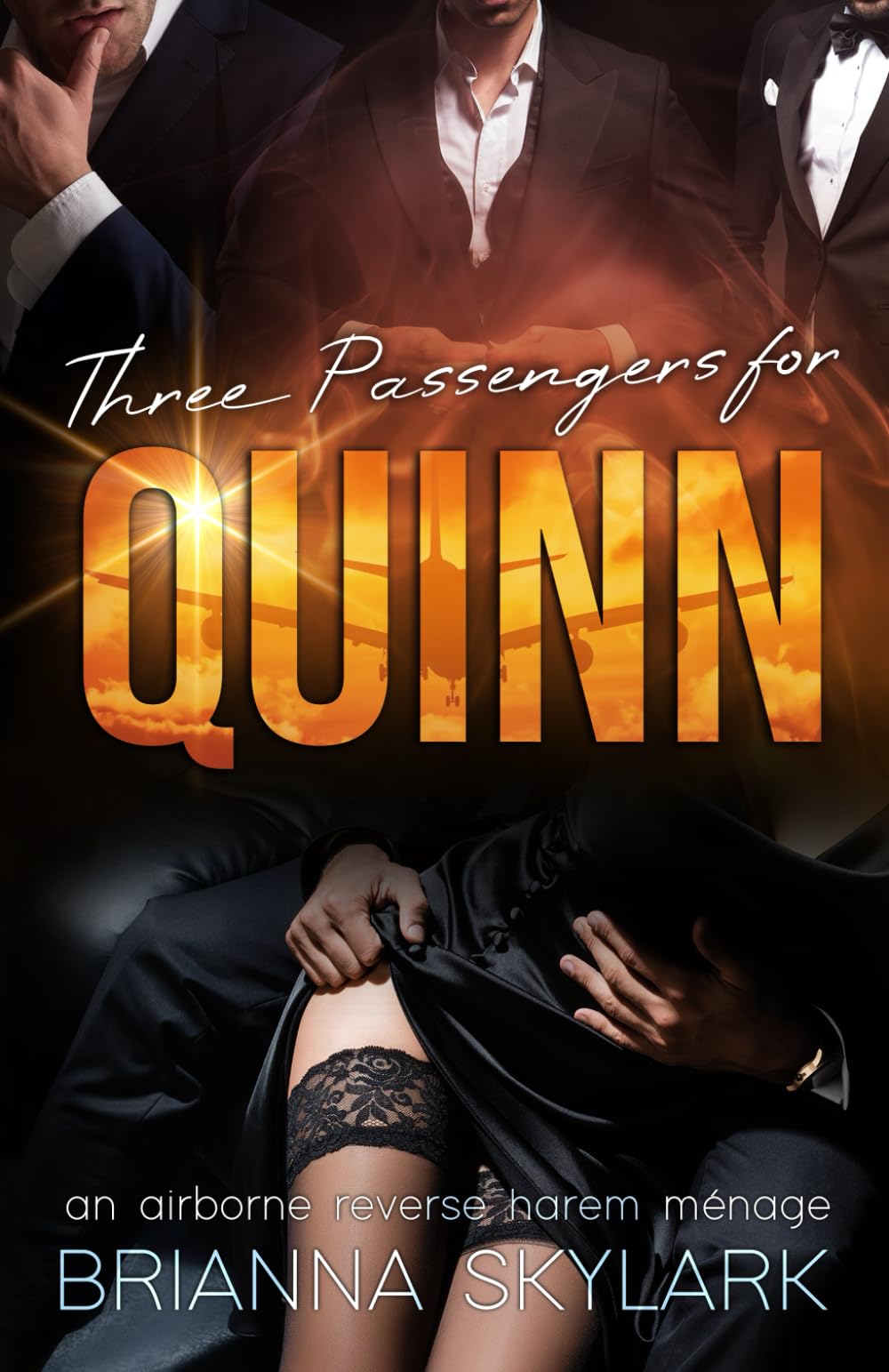 Three Passengers for Quinn: An Airborne Reverse Harem Menage (Reverse Harem Romance)
