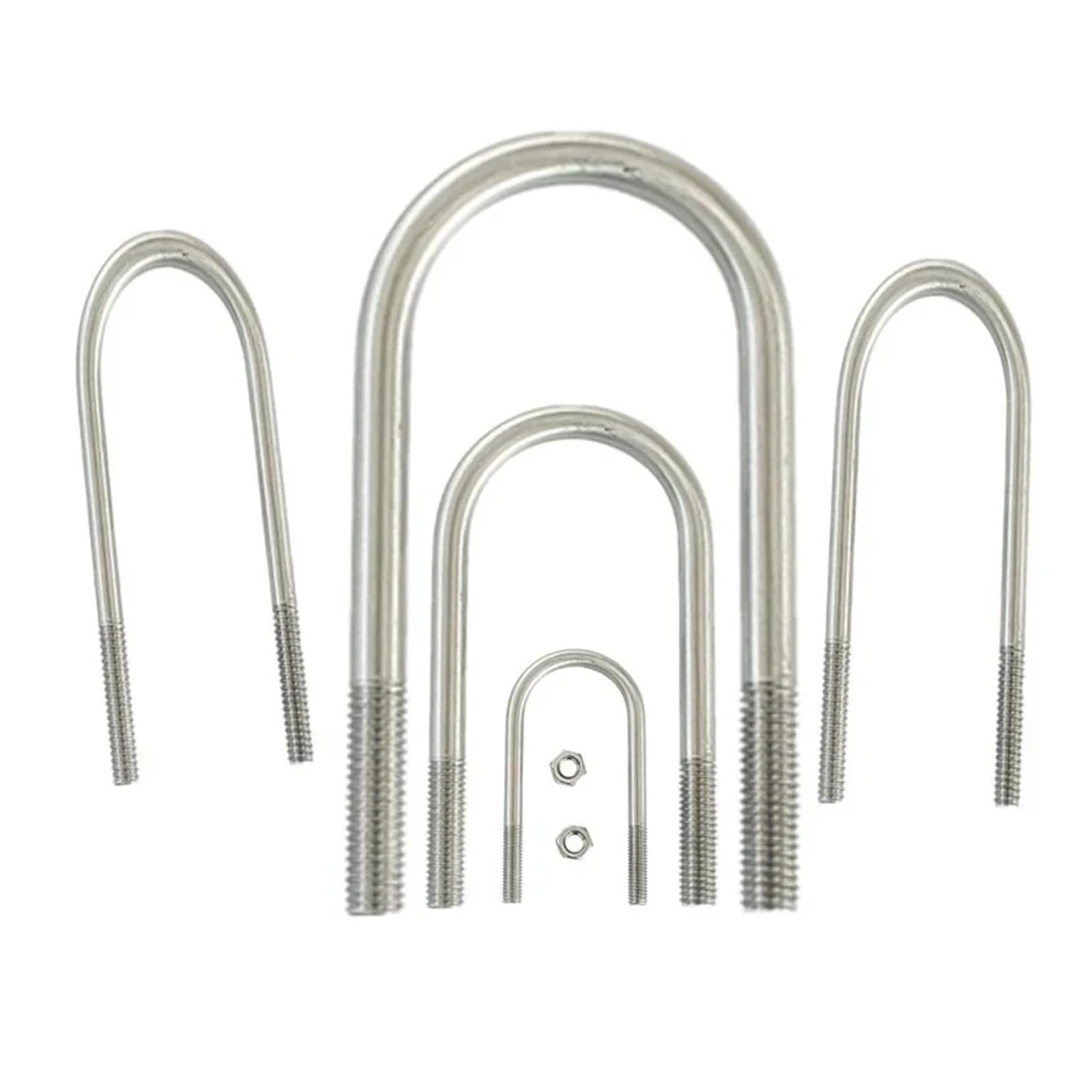 Bullone Bullone a forma di U con cerchio a cavallo con vite a forma di U in acciaio inossidabile M6 304(M6x76x96mm 1set)
