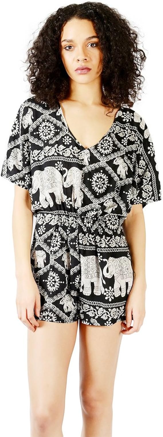 elephant romper womens