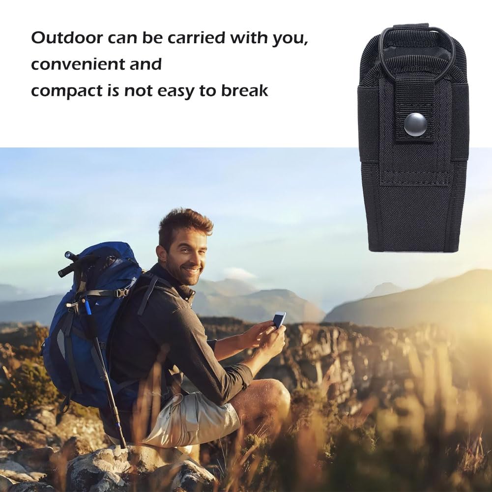 Custodia Radio Porta Cinturone per Walkie-Talkie Tattica Nero