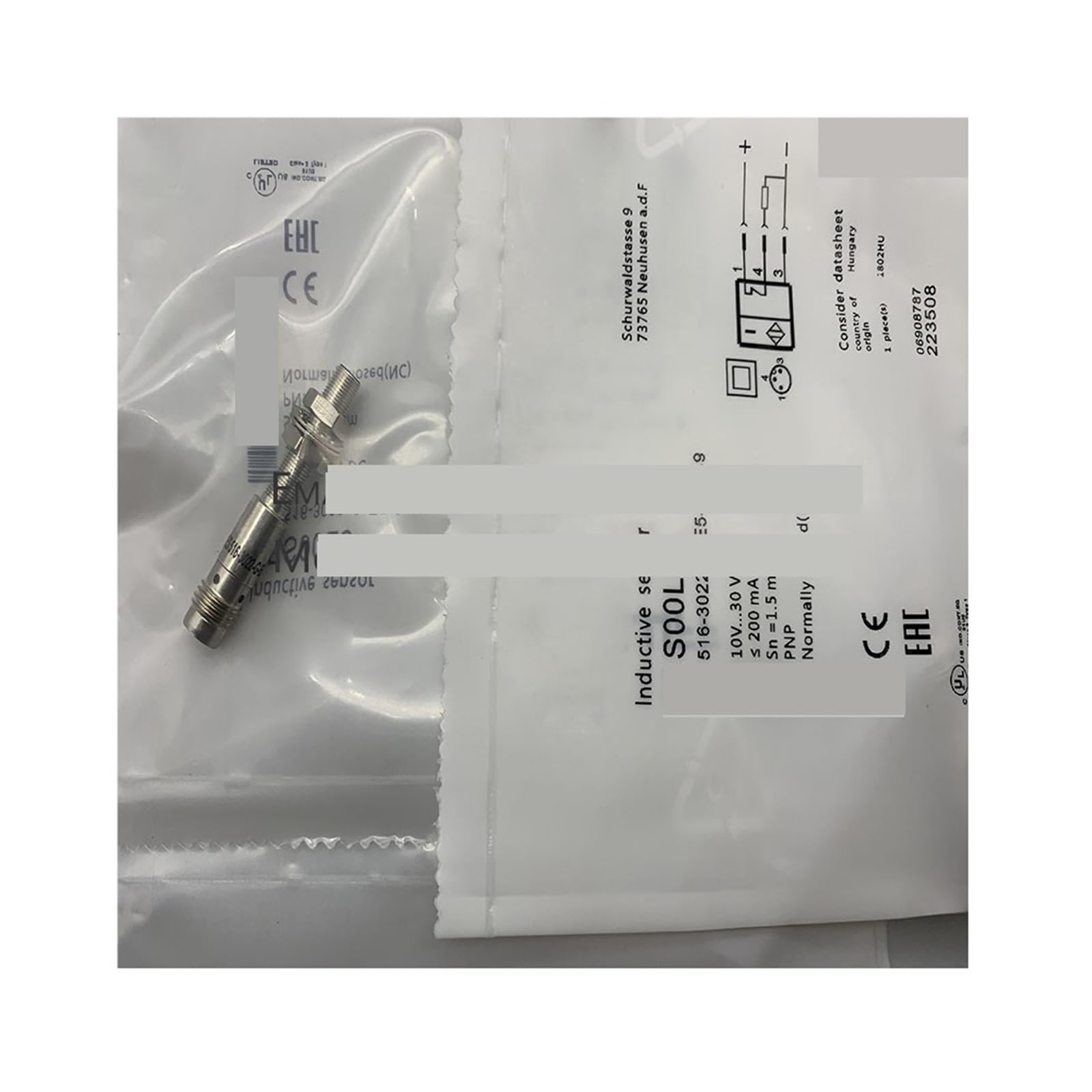 Capteur 516-3022-G-E5-C-S49 robuste et étanche avec connectique S49 - 2