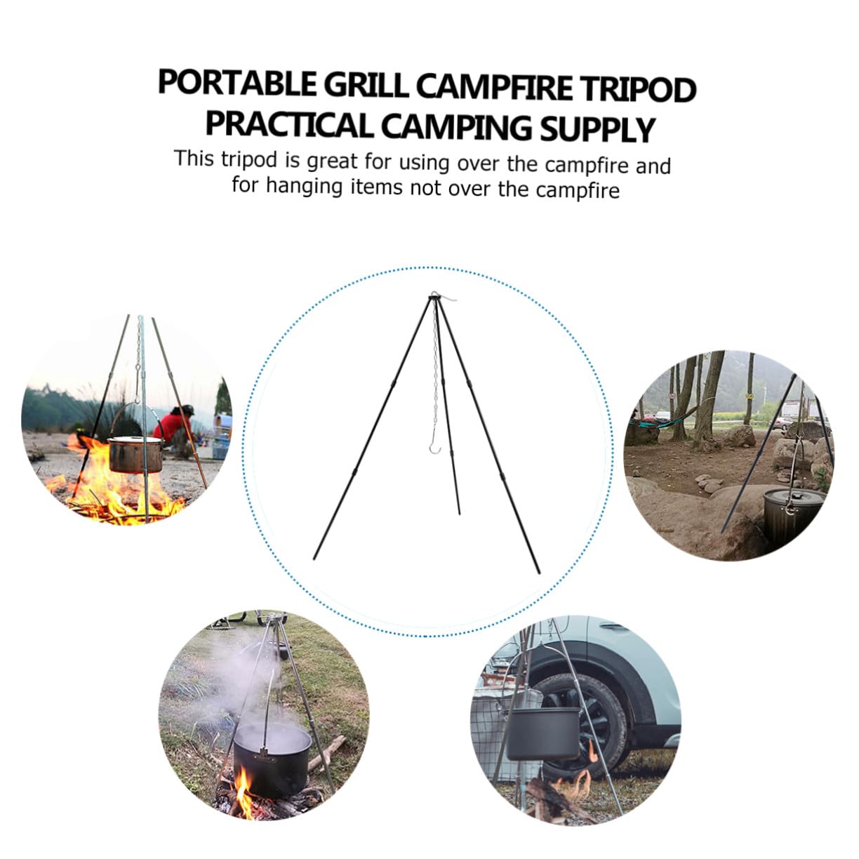 ABOOFAN Campingzubehör Campingkochgeschirrständer mit Aluminiumlegierung und Leichtem Tragbarem Design für Sommeratmosphäre und Outdoor Aktivitäten