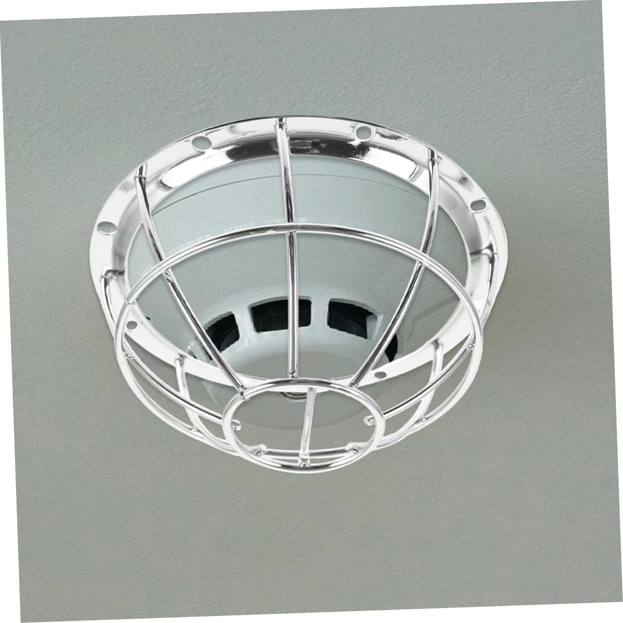 10 Piezas Protectora para de Humo Jaula de Acero Inoxidable Resistente Antiviento para Alarmas de Incendios Protección Duradera para Detectores Accesorio Esencial para Seguridad