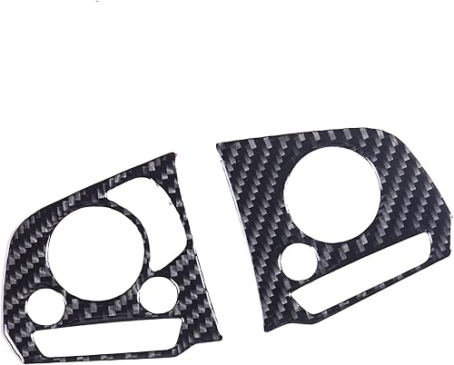 Miniatura 8 de Cubierta de botón interior de volante de automóvil de fibra de carbono real suave 3D, kit de decoración compatible con Honda Pilot 2019-2022,