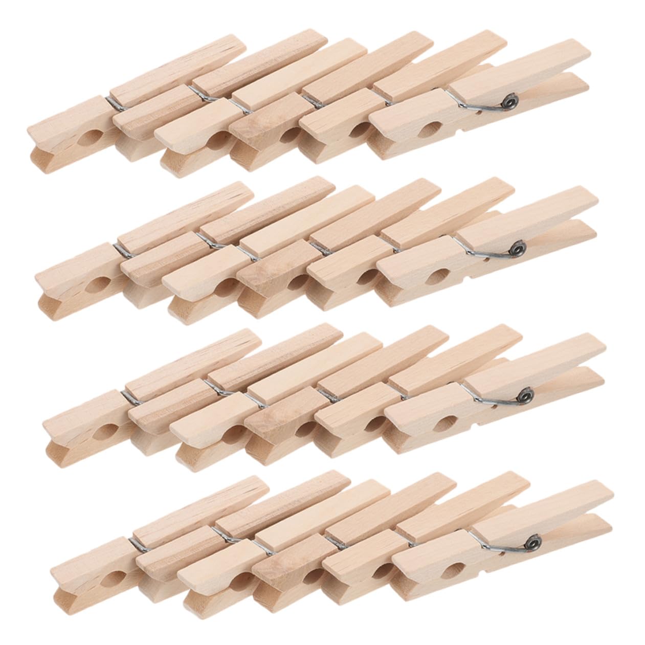 NUOBESTY 150 Piezas Pinzas de Madera Multiusos Clips para Ropa Resistentes al Viento Mini Pinzas para Colgar Calcetines Toallas y Fotos Protección Delicada para Prendas Pequeñas Portátiles