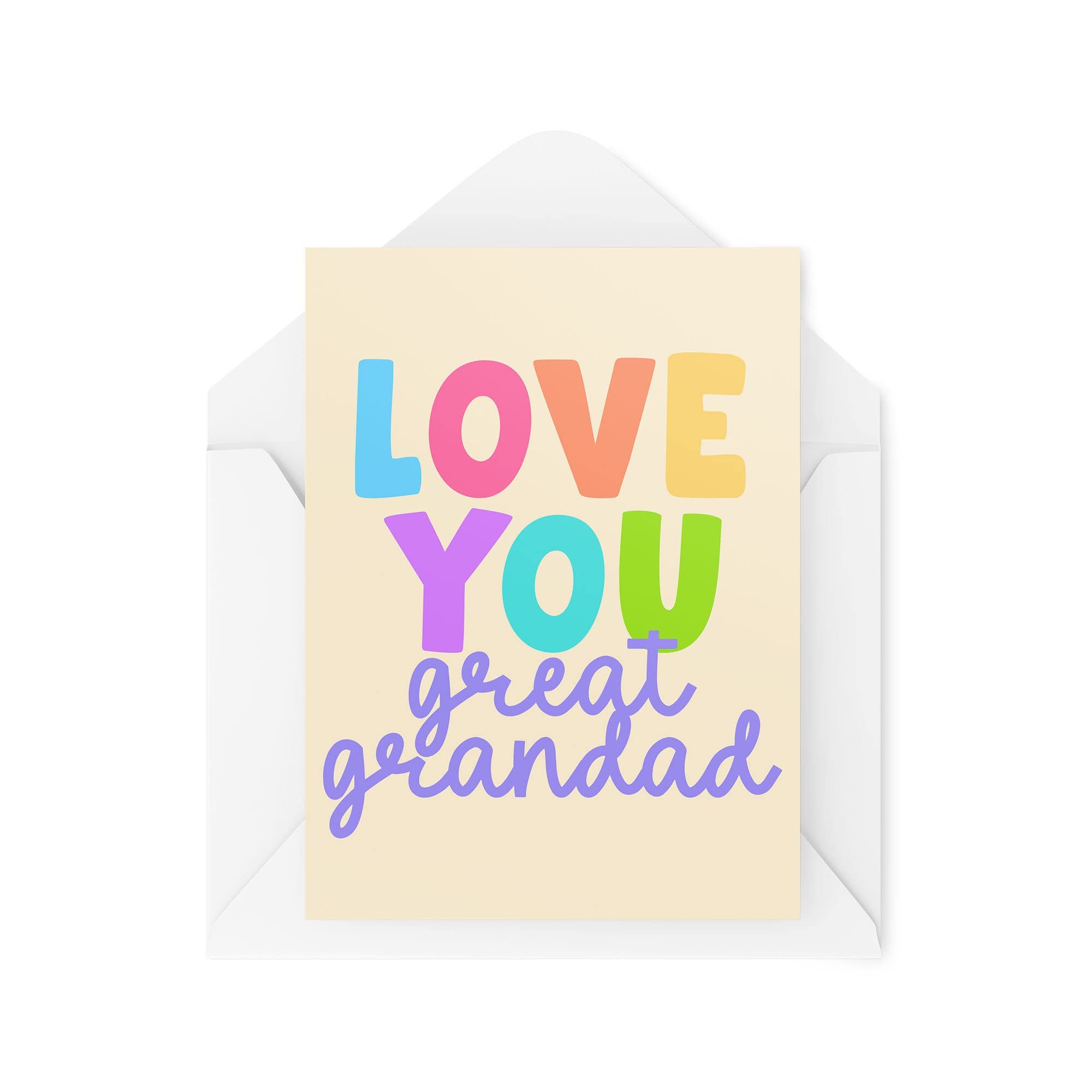Funny Novelty Greeting Cards | Love You Great Grandad | Birthday Grandad Greatgrandparent Thinking Of You Banter Funny Joke | CBH1300