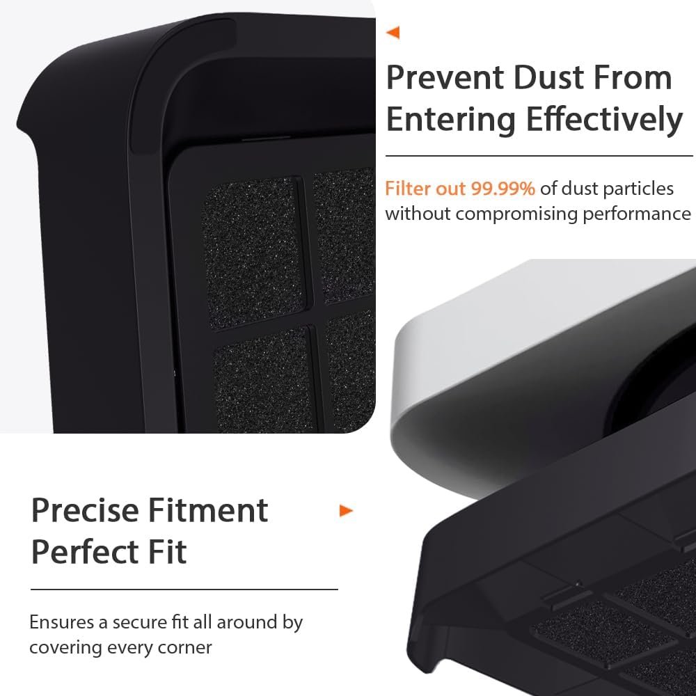 IFCASE Desktop Dust, Air Filter Stand for Mac Studio M4 M3 M2 M1 Max/Ultra, Mac Mini M1 M2 Pro (Black)