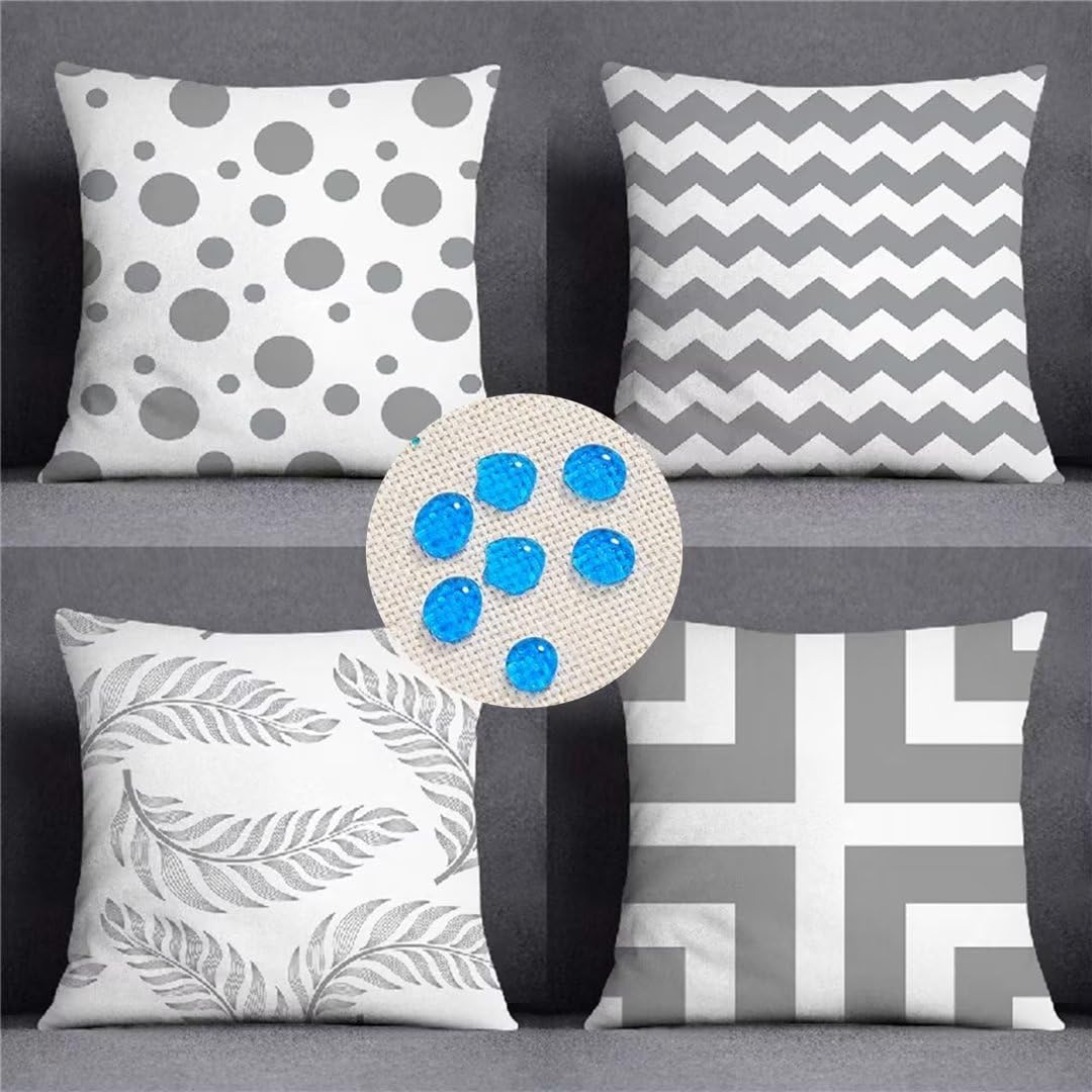 Zestaw 4 Pokrowiec Poduszka 70x70cm Poduszki Sofa Pokrowce Szary Wzór Poduszki Dekoracyjne Wodoodporny Pościel Poduszki Duże Poduszki do Dekoracji Salon Sofa Patio Odkryty Ogród A326
