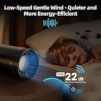 Vista 3 de ONVEAN Ventilador de conducto en línea de 4 pulgadas con controlador de velocidad, ventiladores en línea mejorados, ventilador de conducto de escape