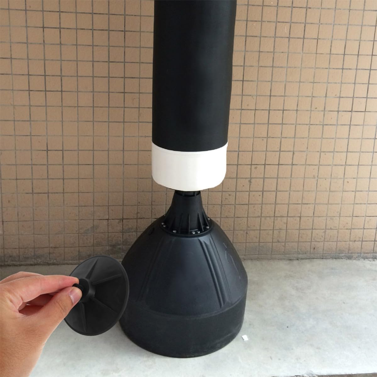 KOMBIUDA Boxing Sandbag Base 4pcs Rubber Freestanding Holder for Training image 5