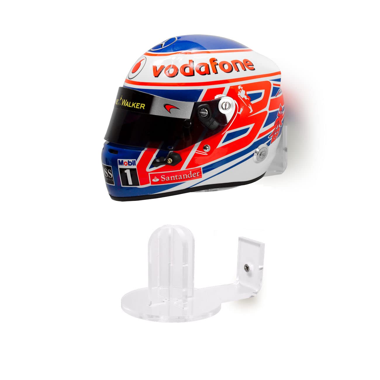 Wall Mounted Mini Helmet Display Bracket F1 Replica Motocross