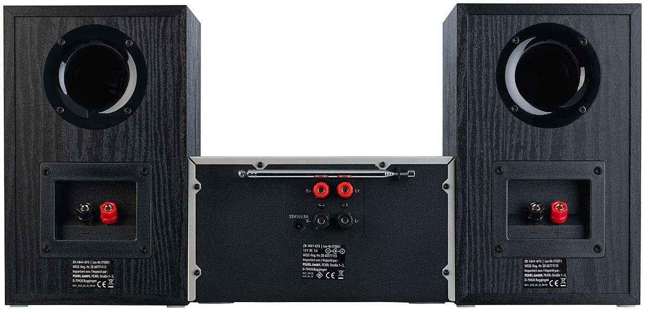 auvisio Microanlage: Micro-Stereoanlage mit Webradio, DAB+, FM, CD, Bluetooth, USB, 100 W (Kompaktanlage, DAB Anlagen, Web)
