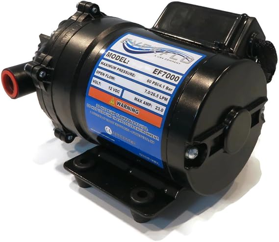 Everflo EF7000 Diaphragm / Demand WATER TRANSFER PUMP 7.0 GPM 12V Volt 60 psi by Everflo