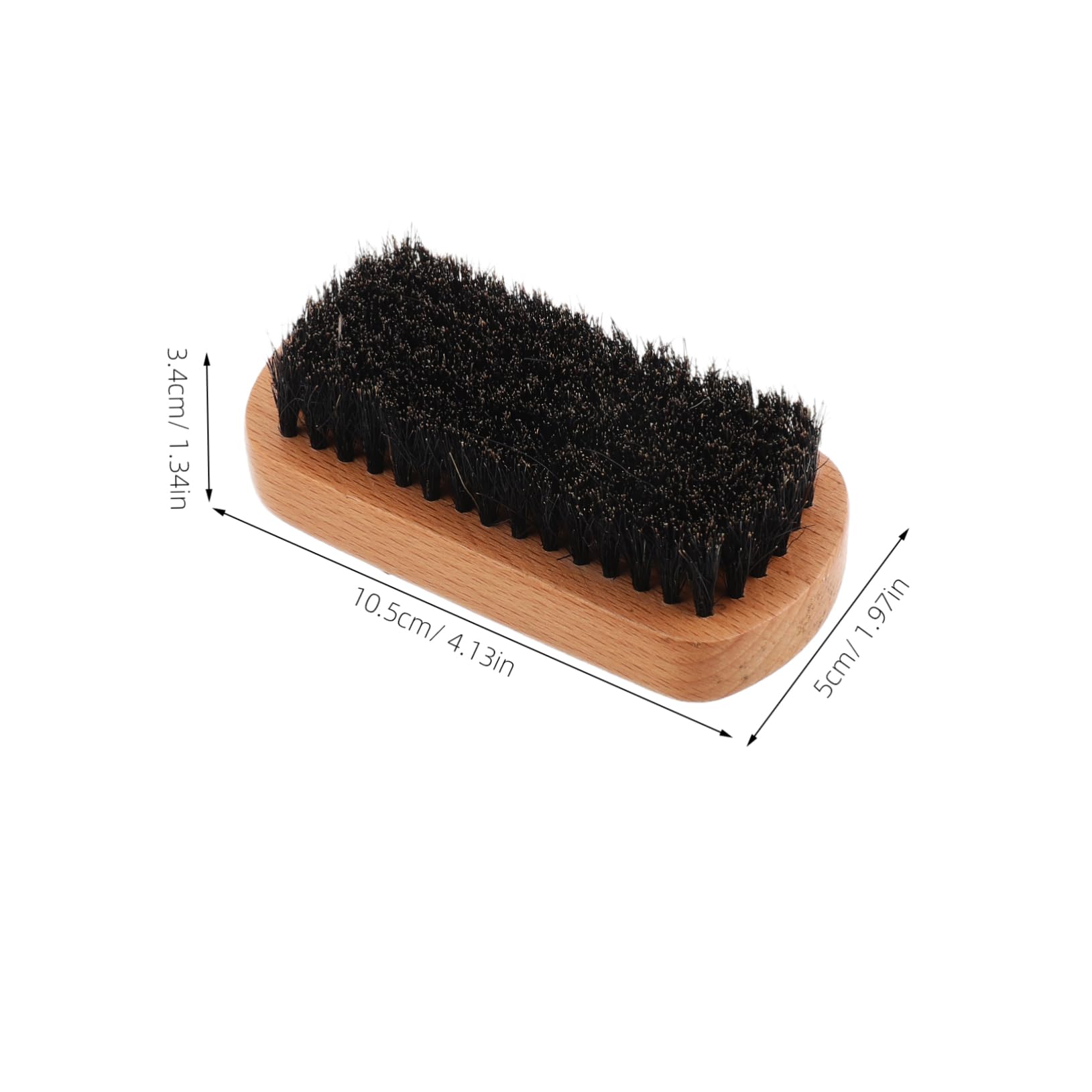 Didiseaon Beard Brush for Men Bristle Brush for Beard Grooming Shoe Cleaning Made of Beechwood
