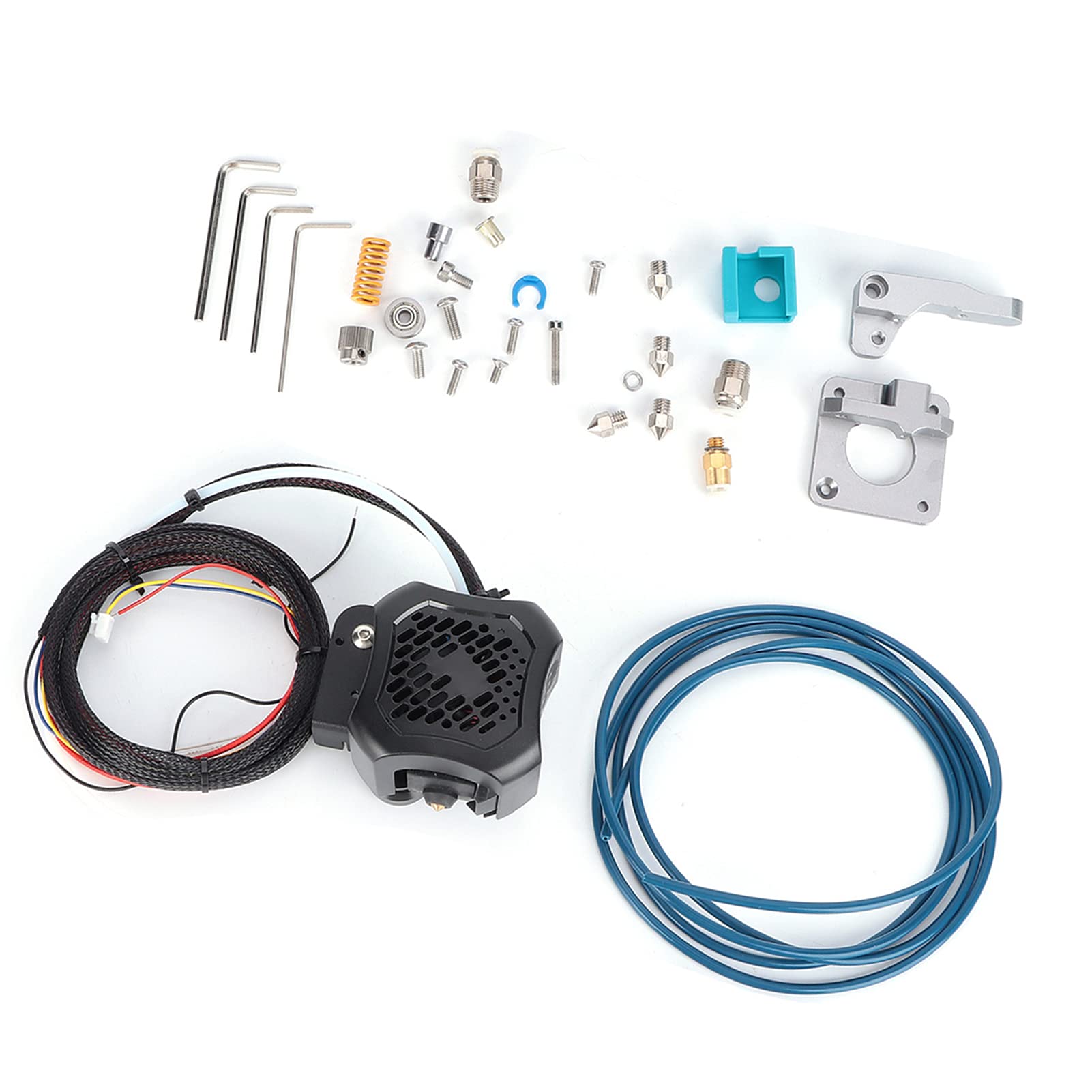 Kit estrusore assemblato con tubo PTFE da 0,4 mm e ugello in ottone, stabile DC24V per stampante 3D 3 V2, 1 set