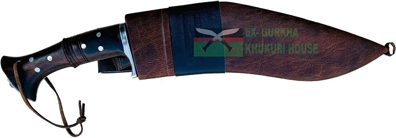 12” 5 fullers Blade Full Tang Heavy Work Kukri - Farmer Bush Crafting Blade Knives - Ready to use Outdoor Camping Khukuri - Balance water tempered