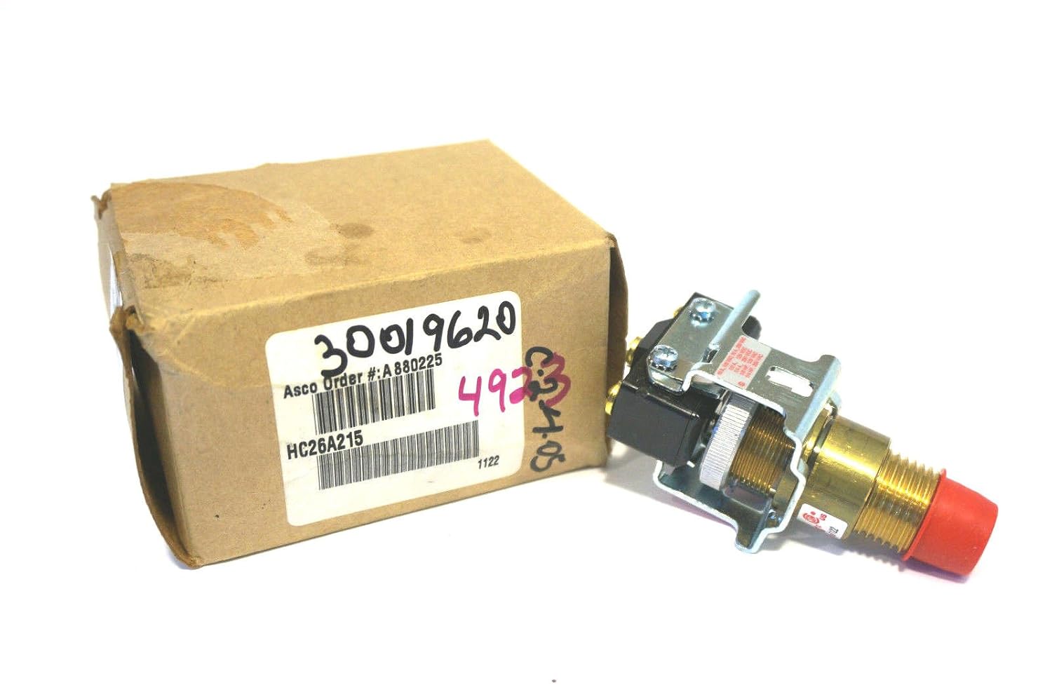 ASCO HC26A215 H Series Adjustable Deadband Pressure Switch, Open Frame