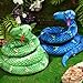 Hiboom 2 Pcs 80 Inch Giant Boa Constrictor Plush Snake Stuffed Animal, Lifelike Giant Snake Plush Toy Realistic Stuffed Animal Gifts for Birthday, Halloween, Christmas, Home Decoration, Green and Blue