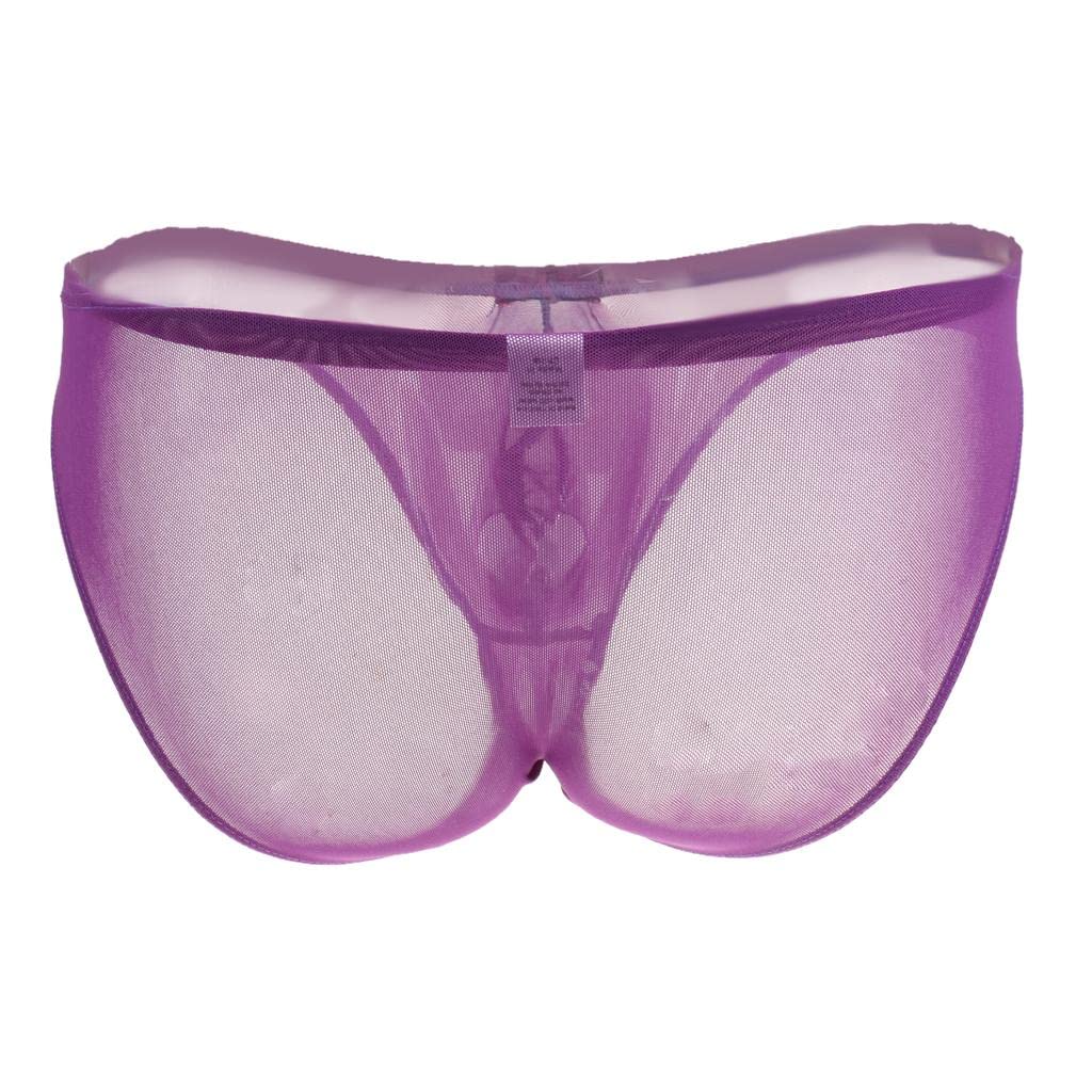 Meadawgs® Men's Nets Yarn Bulge Pouch Bikini Briefs Breathable T-Back S Purple|Clothing Shoes & Accessories | Mens Clothing | Underwear|1x Men's Bikini T-Back