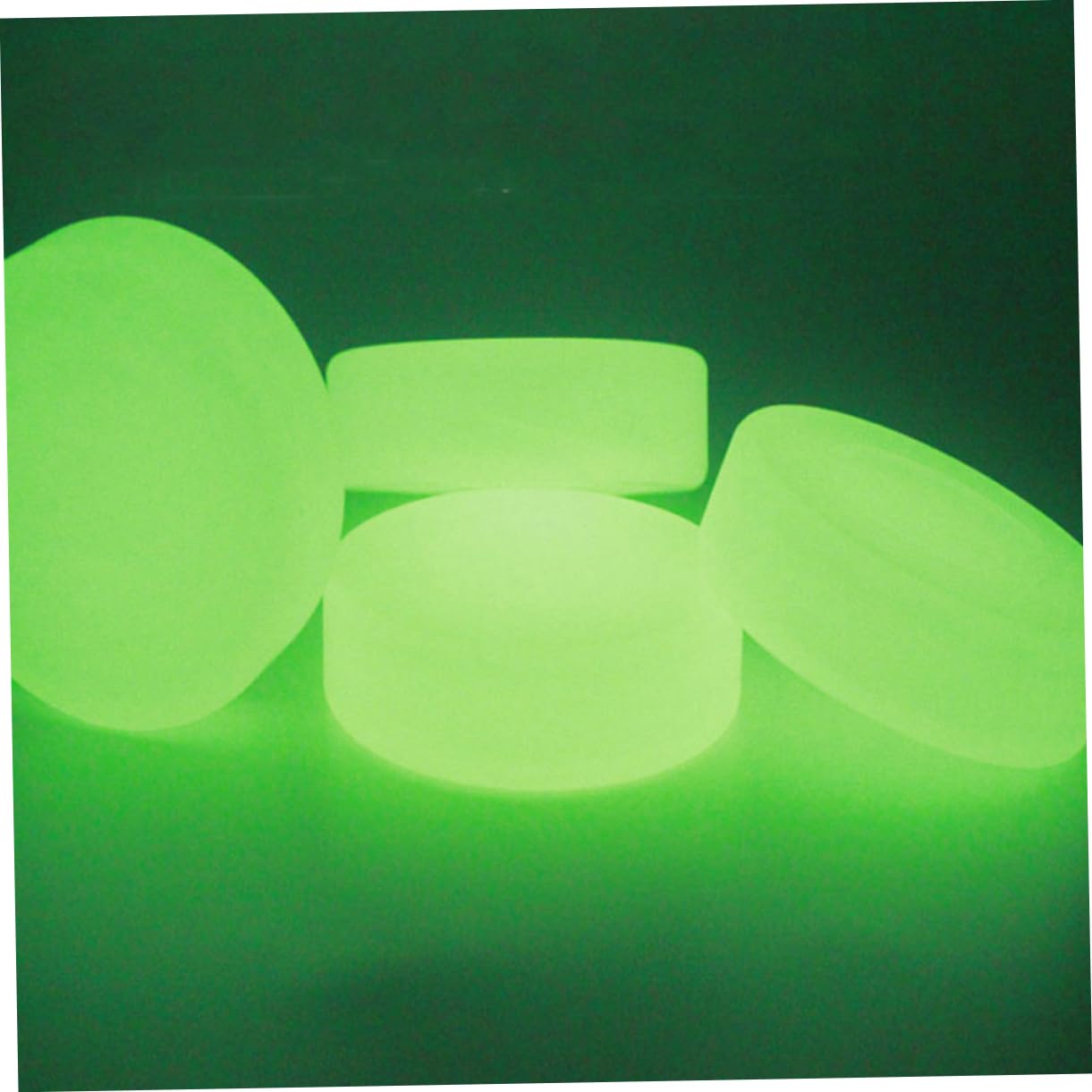 HEMOTON 8pezzi Dischi Hockey in PVC Fosforescenti per Allenamento Adatti Giocatori Luminosi al Resistenti all Usura