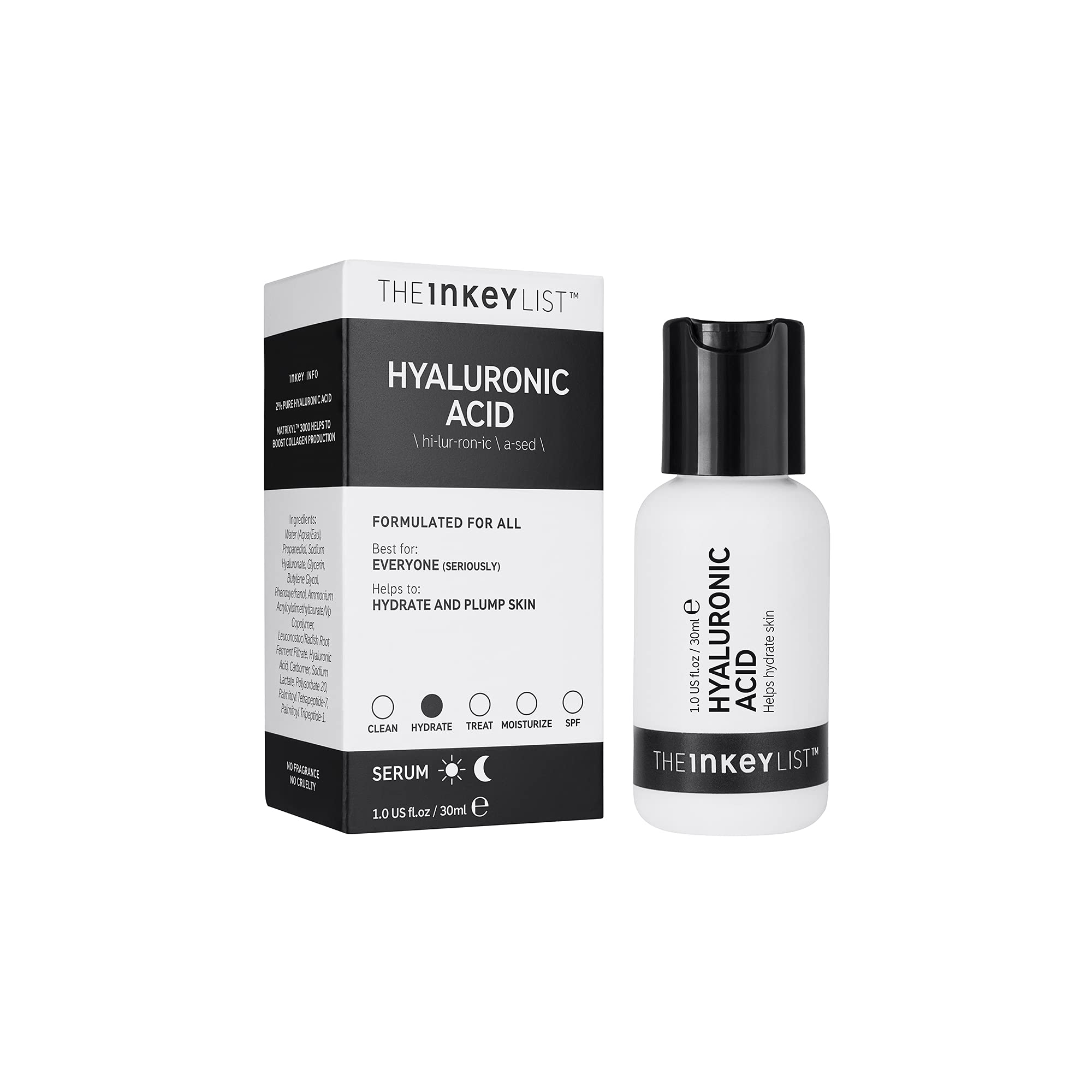 The INKEY List 2 Hyaluronic Acid Hydrating Serum to Plump and Smooth