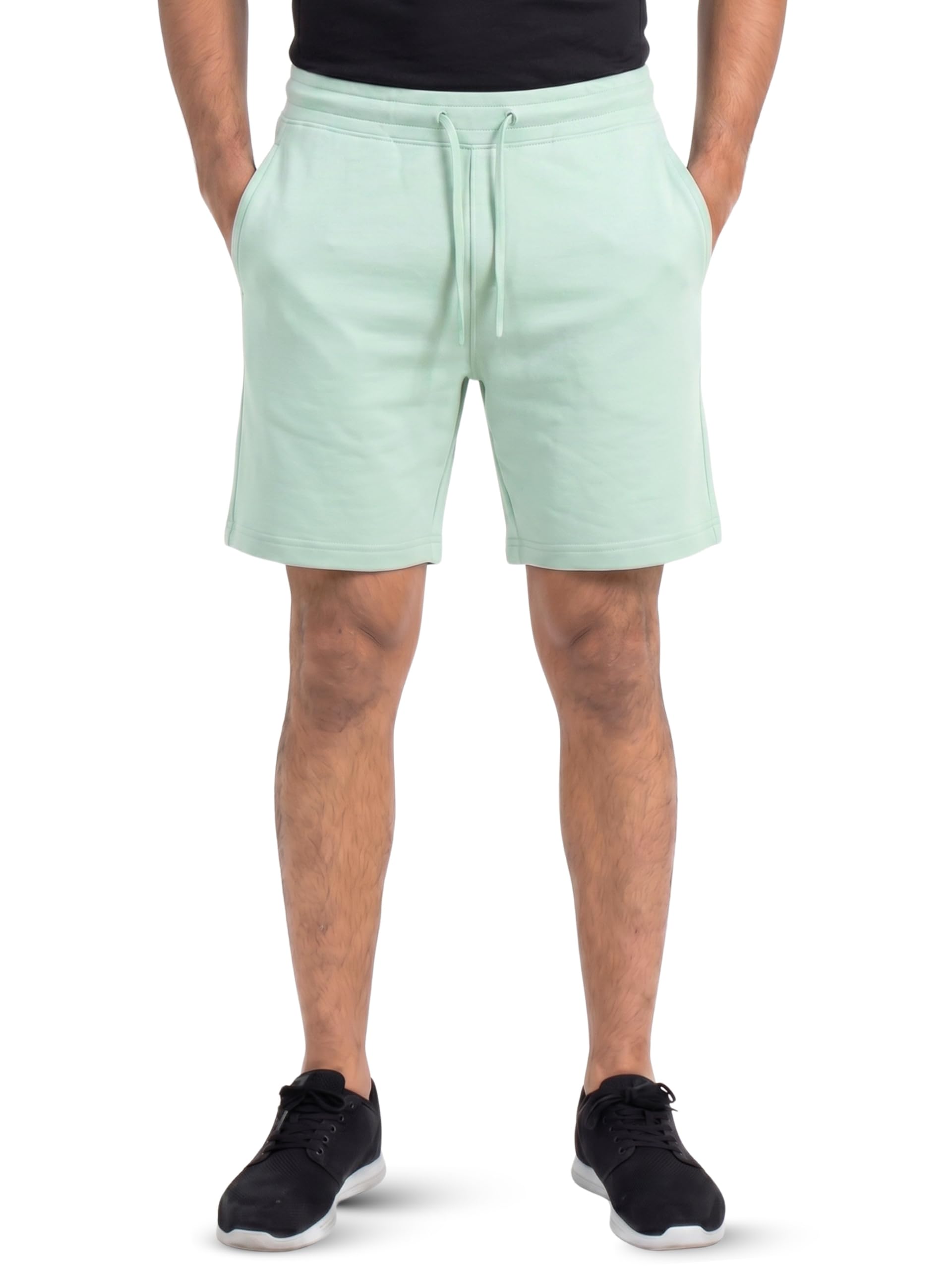 fflirtygo Men's Cotton Terry Shorts | Half Pants with Drawstring | Regular Fit Casual Gym Lounge Wear | S to 6XL-picture-18