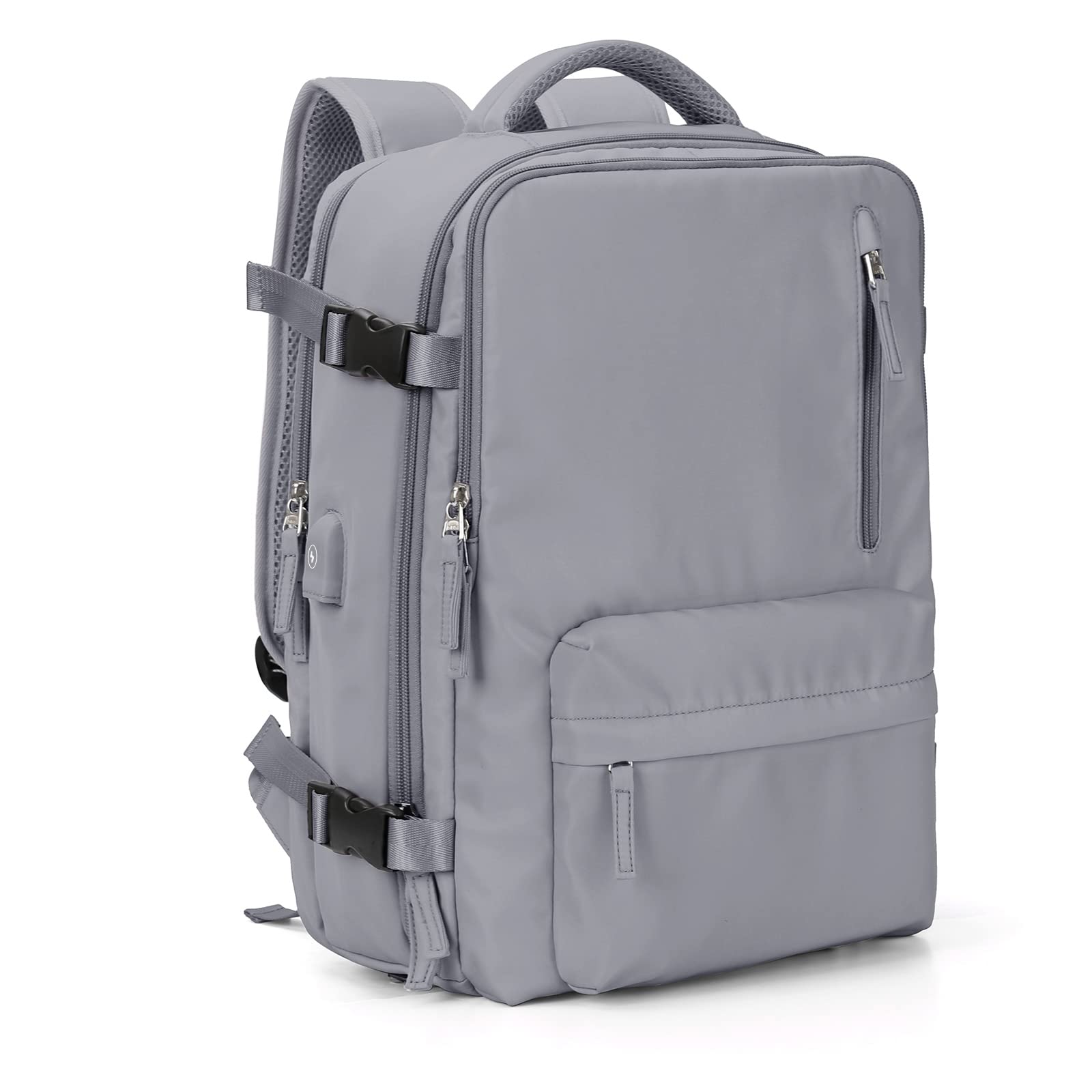 SZLX Mochila Viaje Cabina Avion 40x20x25 Mujer Ryanair Maleta para Cabina de avion Equipaje de Mano 45x36x20 Easyjet Mochila de Senderismo Mochila para Portatil Impermeable hombre con Cargador USB