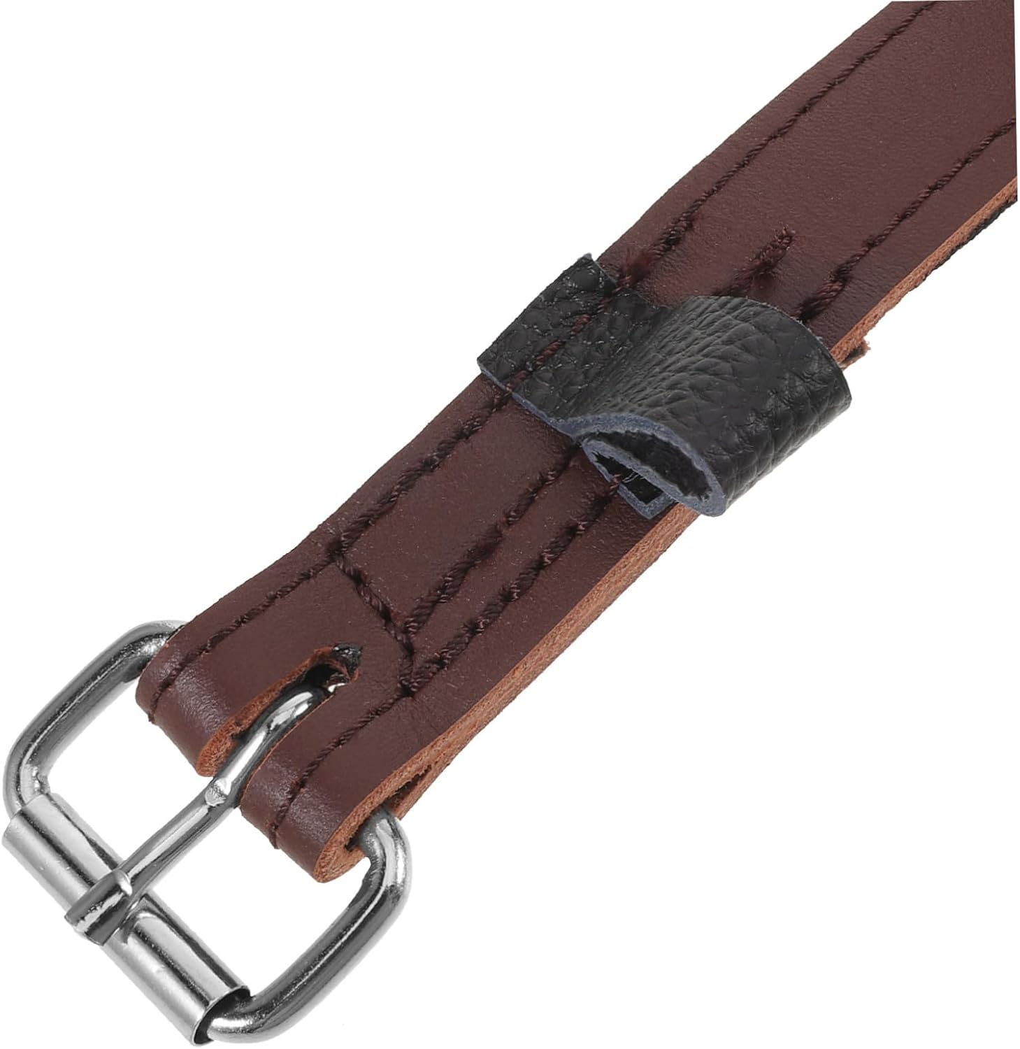 MAGICLULU Sturdy Brown Cattlehide Stirrup Leathers for Horse Riding with Quick Adjust System and Ergonomic Design, for Competition and Training Saddles