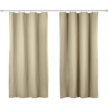 Amazon De Woltu 489 2 2er Set Gardinen Vorhang Blickdicht Mit Krauselband Fur Schiene Leichte