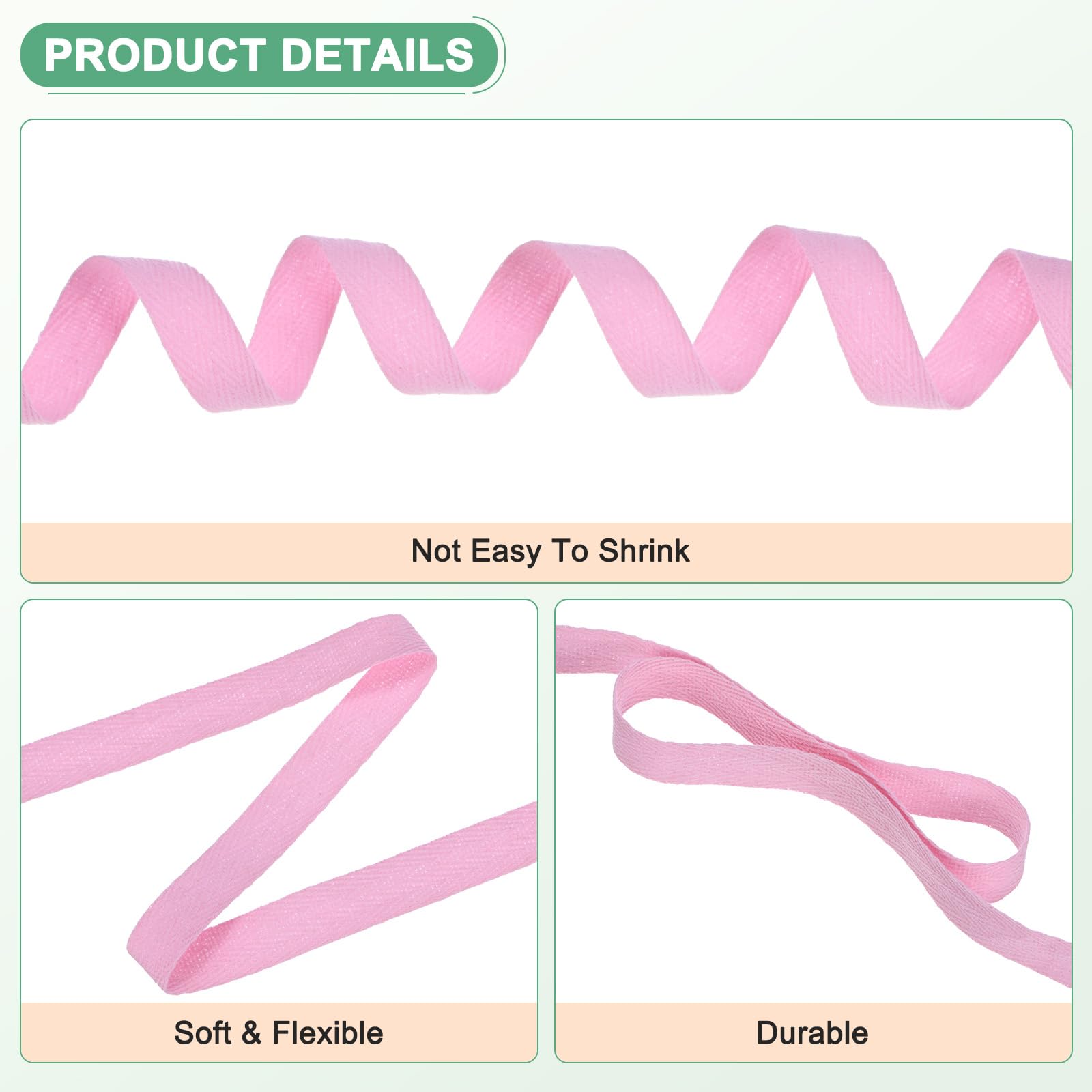 M METERXITY Cotton Twill Tape - Image 2