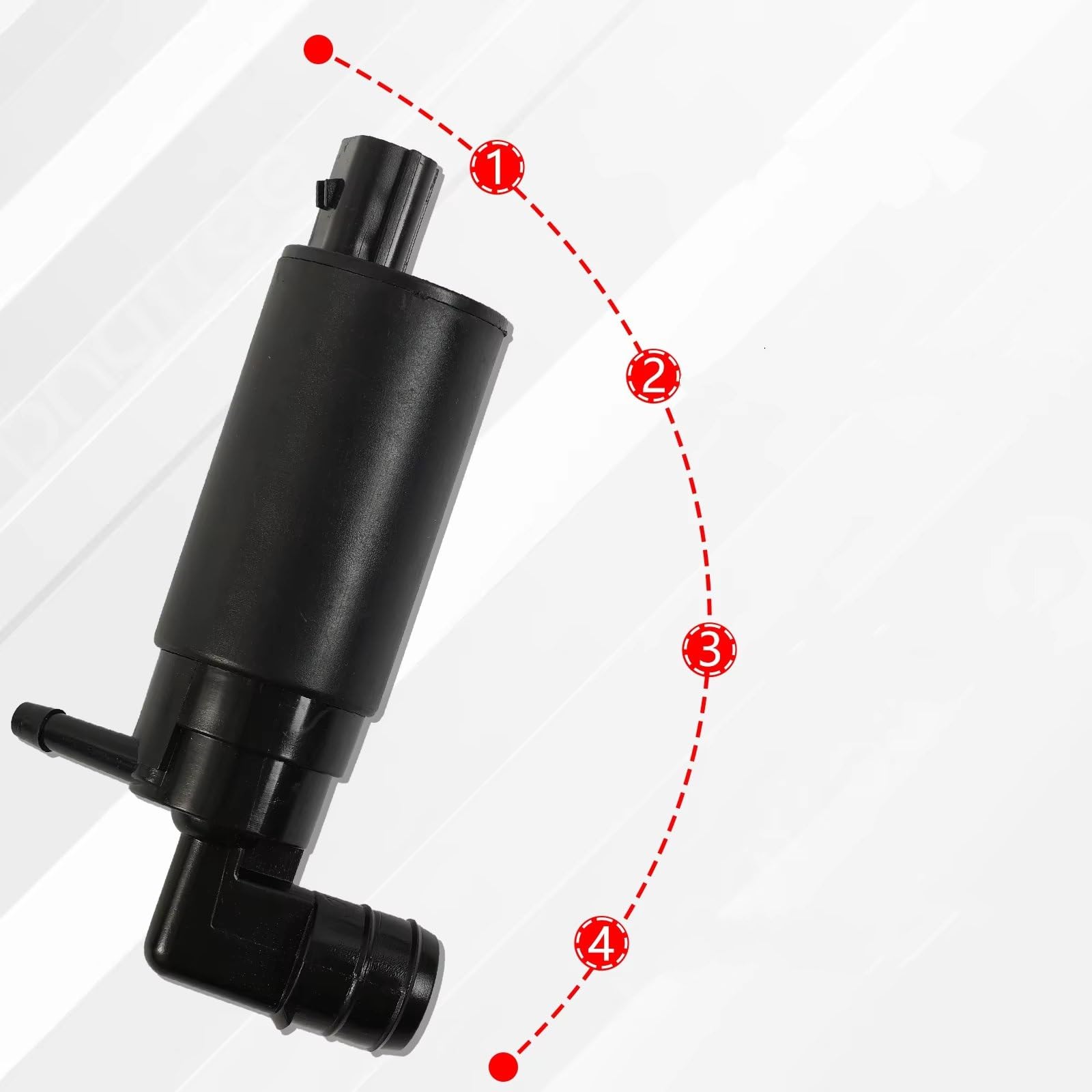 Bomba Lavacristalos Coche Compatible Con Toyota Para Corolla Para Verso 2004-2009 Gafas Coche Limpiaparabrisas Delantero Bomba Lavado Motor Salida Líquido 85330-05031