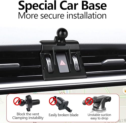 Miniatura 8 de LUNQIN Soporte para teléfono de coche para Jaguar F-PACE 2017 2018 2019 2020 SUV SVR accesorios de automóvil, decoración interior, soporte para