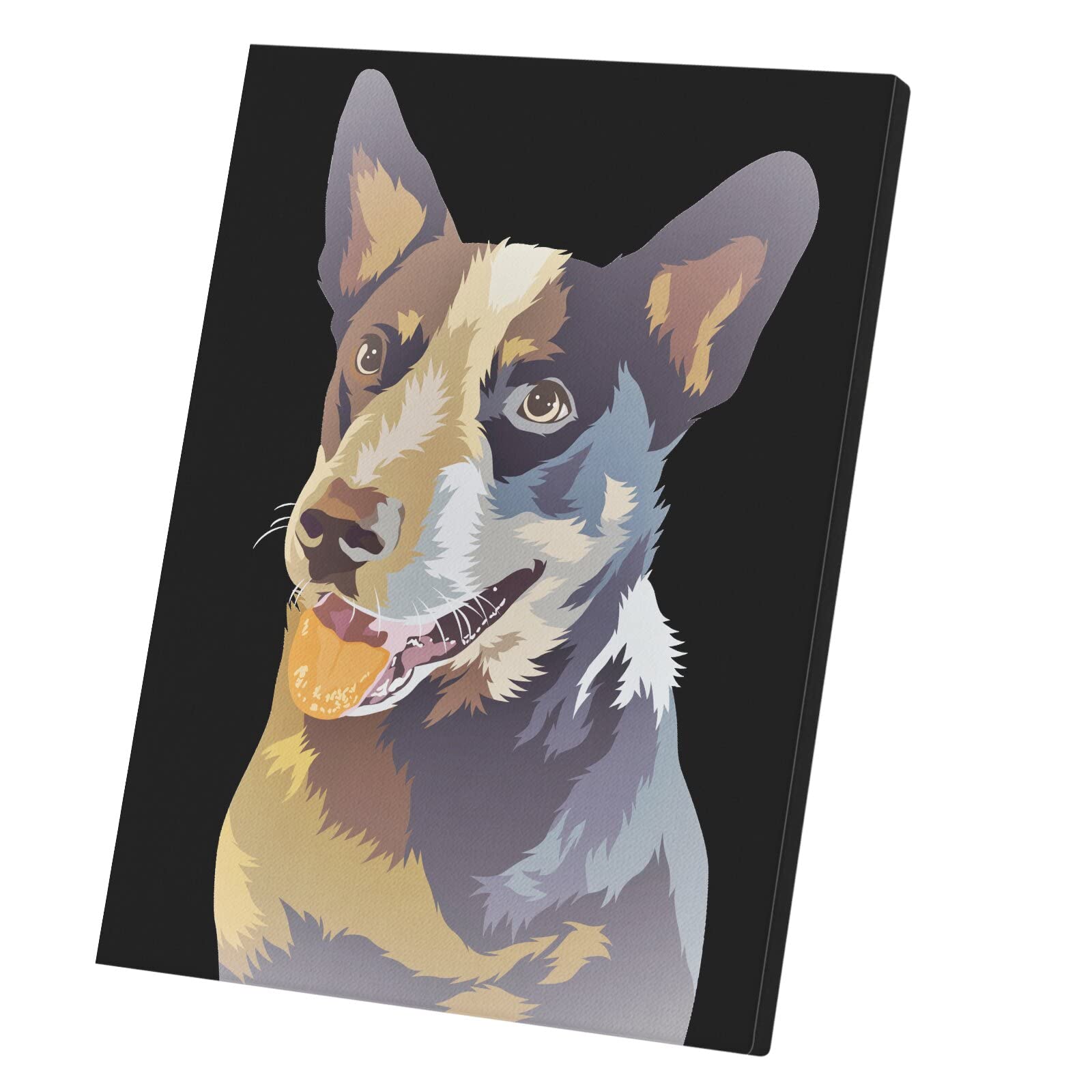 Peinture chien artwork de prestige sur toile haut de gamme 60x80 - 5