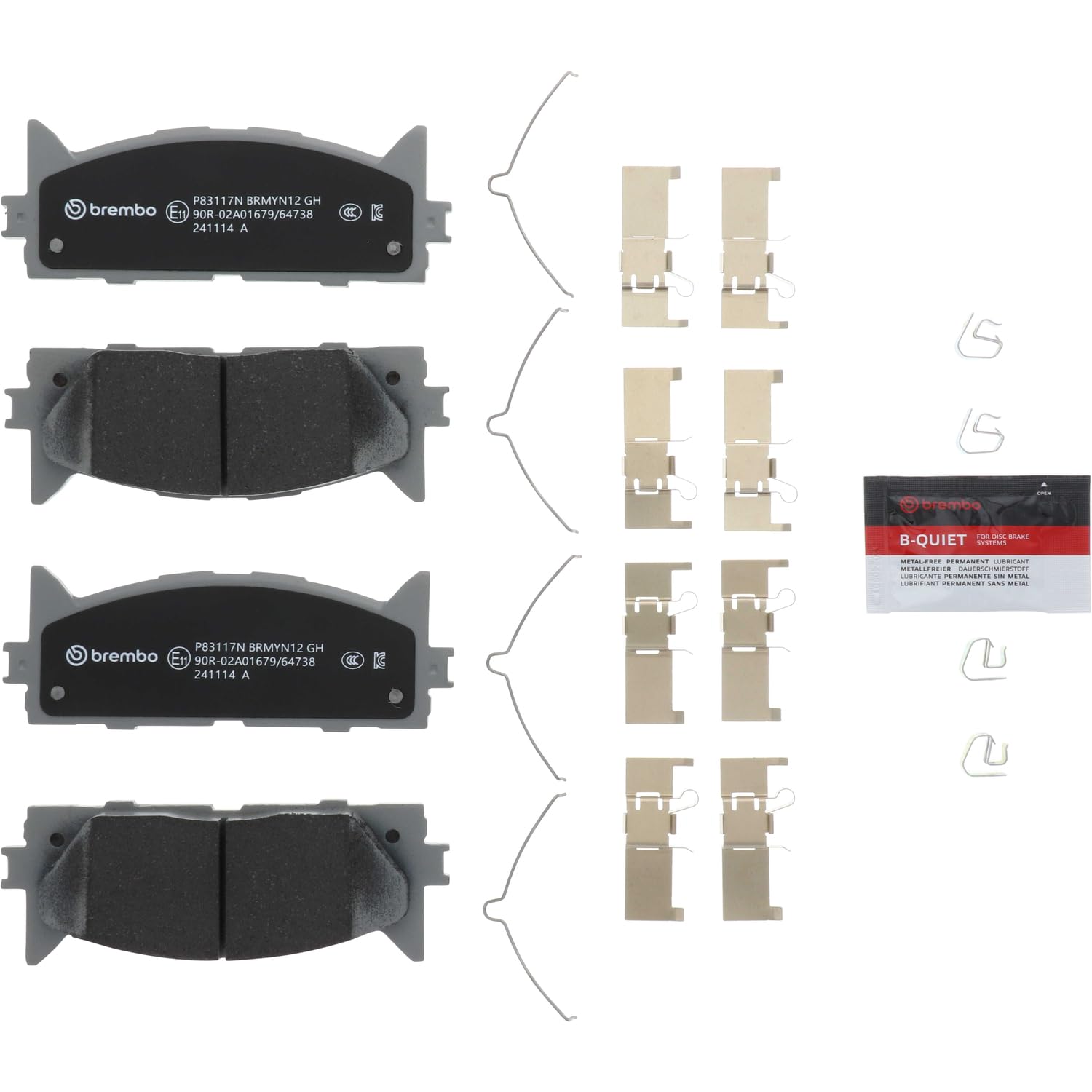 Amazon.com: Brembo P83117N Premium Ceramic Front Disc Brake Pad