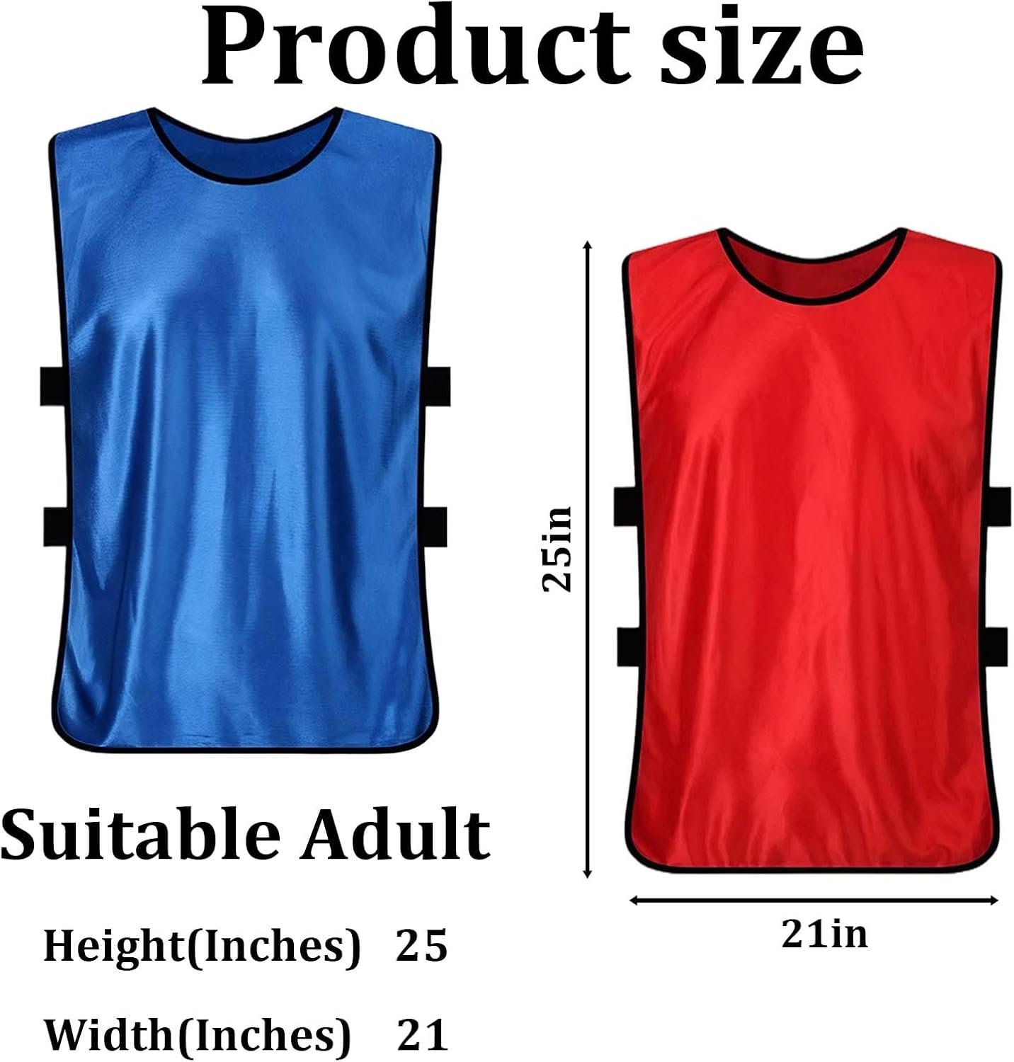 Soccer Pinnies Youth with Numbers Scrimmage Team Practice Vests Pennies Jerseys for Basketball Soccer Football Bibs