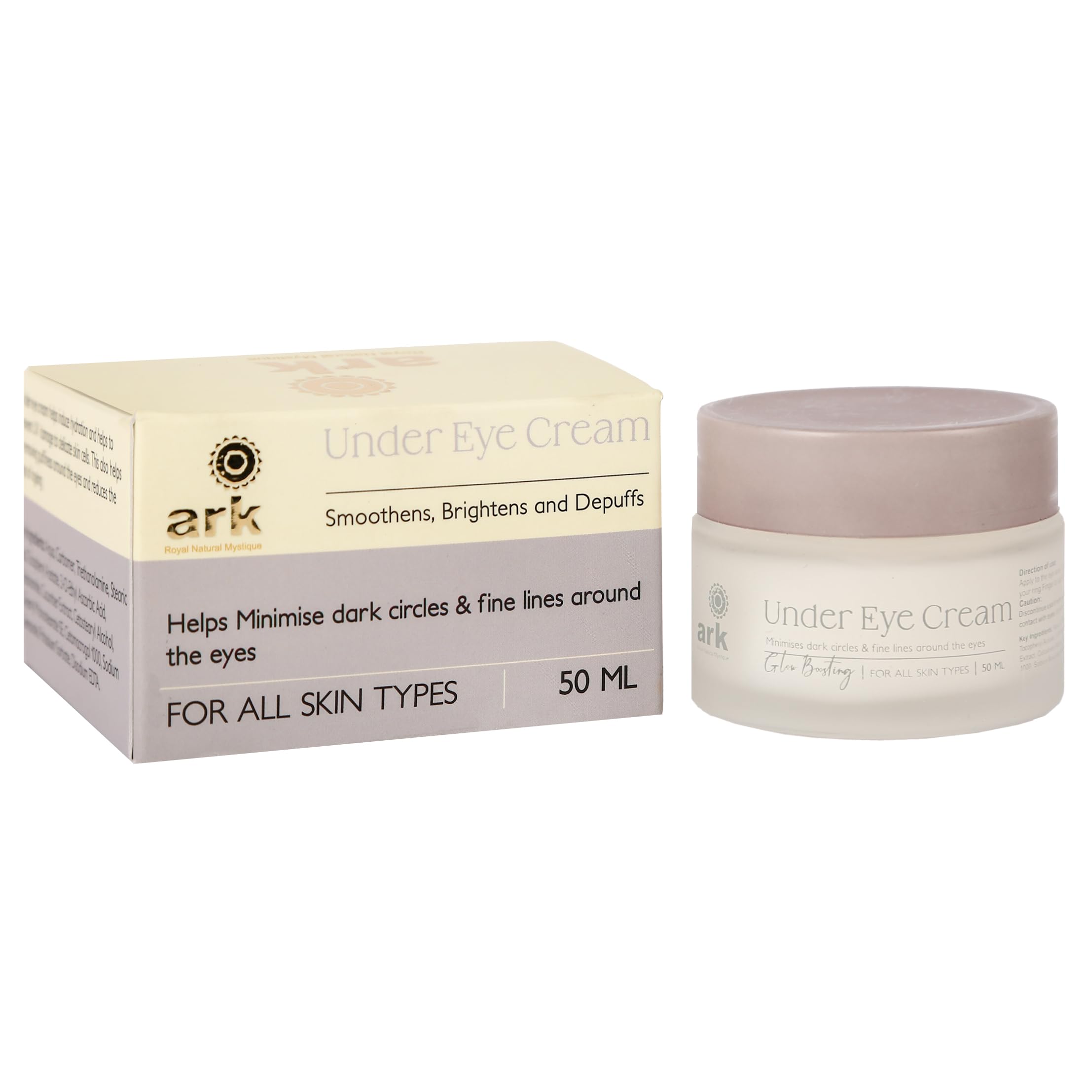 Ark - Glow Boosting Under Eye Cream | Eyelifts, Smoothes & Brightens | Hydrating Natural under Eye Cream | Gel for Dark Circles, Puffy Eyes, Wrinkles & Removal of Fine Lines | For Women & Men- 50ml-image-47