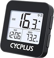 CYCPLUS G1 GPS Bike Computer: Wireless Cycling Speedometer Odometer, Auto Backlight, IPX6 Waterproof, 55+ Hour Battery