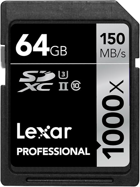 Lexar Professional 1000x 64GB SDXC UHS-II/U3 Card (LSD64GCRBNA1000)