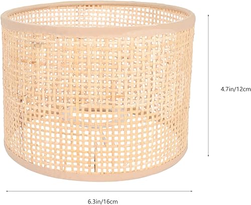 Miniatura 2 de Pantalla de lámpara de ratán tejida a mano, cubierta de ratán decorativa, accesorio de lámpara para difusión de luz suave para decoración del hogar