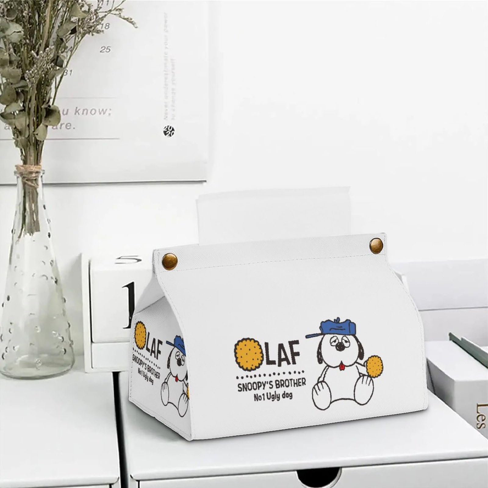 Amazon｜ティッシュケース スヌーピー オラフ ティッシュカバー