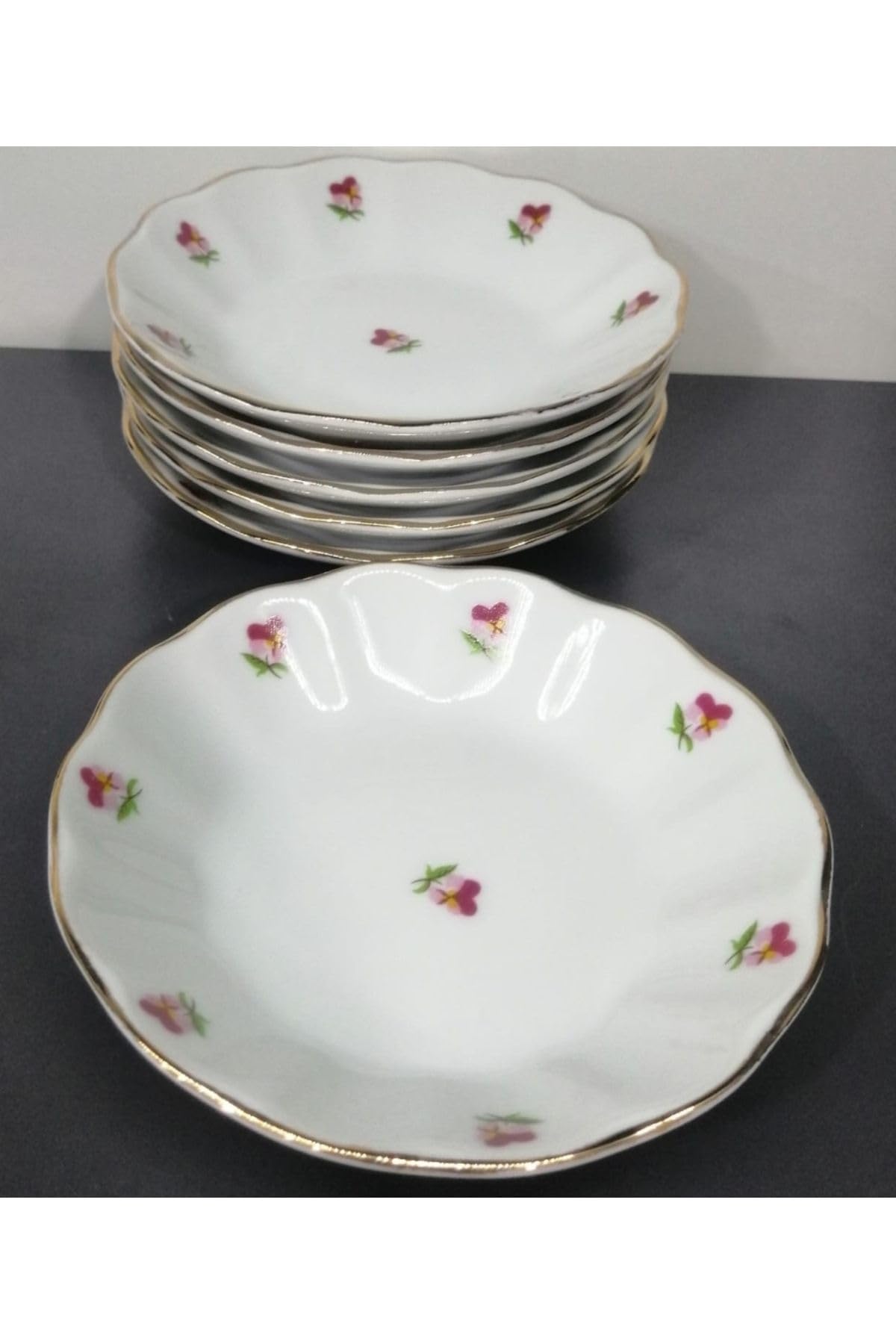 Porland PORSELEN 6'LI HERCAİ ÇAY TABAK 11 CM 8690150802242