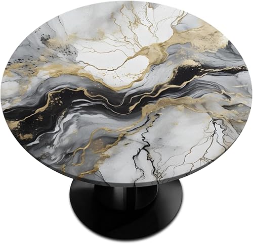 Vista 203 de Cardinal Bird - Mantel redondo ajustable con borde elástico de 36 a 42 pulgadas, mantel redondo elástico, impermeable, lavable, mantel circular