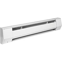 King 3K1207BW 750-Watt 120-Volt 3-Foot Baseboard Heater, Bright White