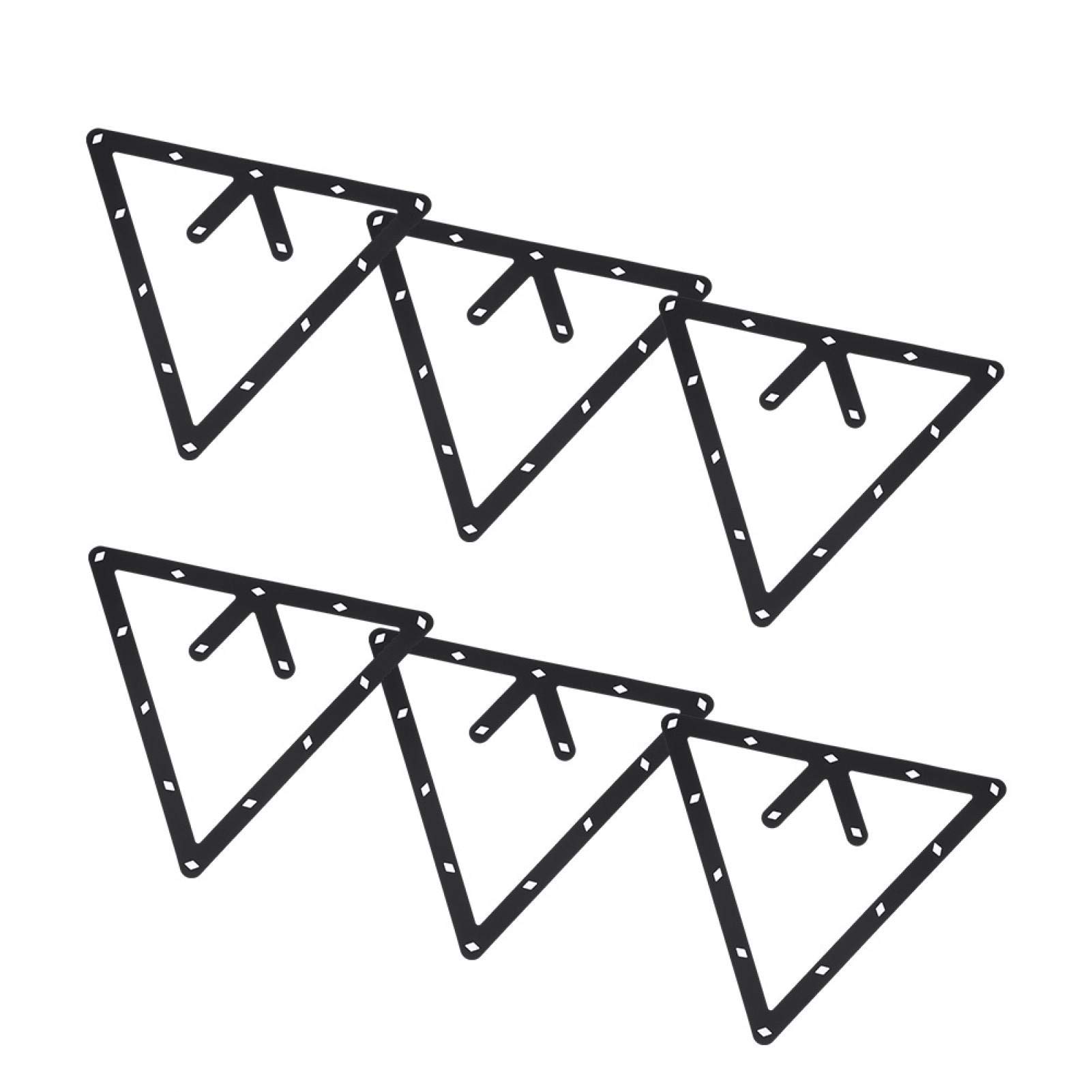 Demeras 6PCS Biliardo Foglio Biliardo Triangolo Cue Rack Tavolo Palla da Biliardo Carta Tavolo da Biliardo Stecca da Biliardo Accessorio per Snooker Biliardo