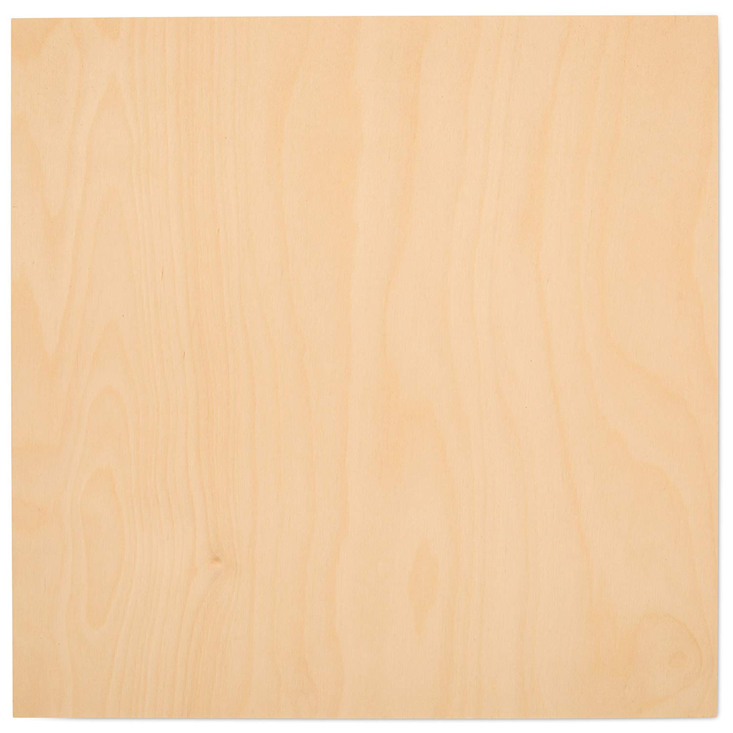6 mm Baltic Birch Plywood 1/4 x 12 x 12 Inch, Box of 12 B/BB Grade Craft Wood, Stronger Than Basswood Sheets, for Laser, CNC Cutting and Wood Burning, by Woodpeckers