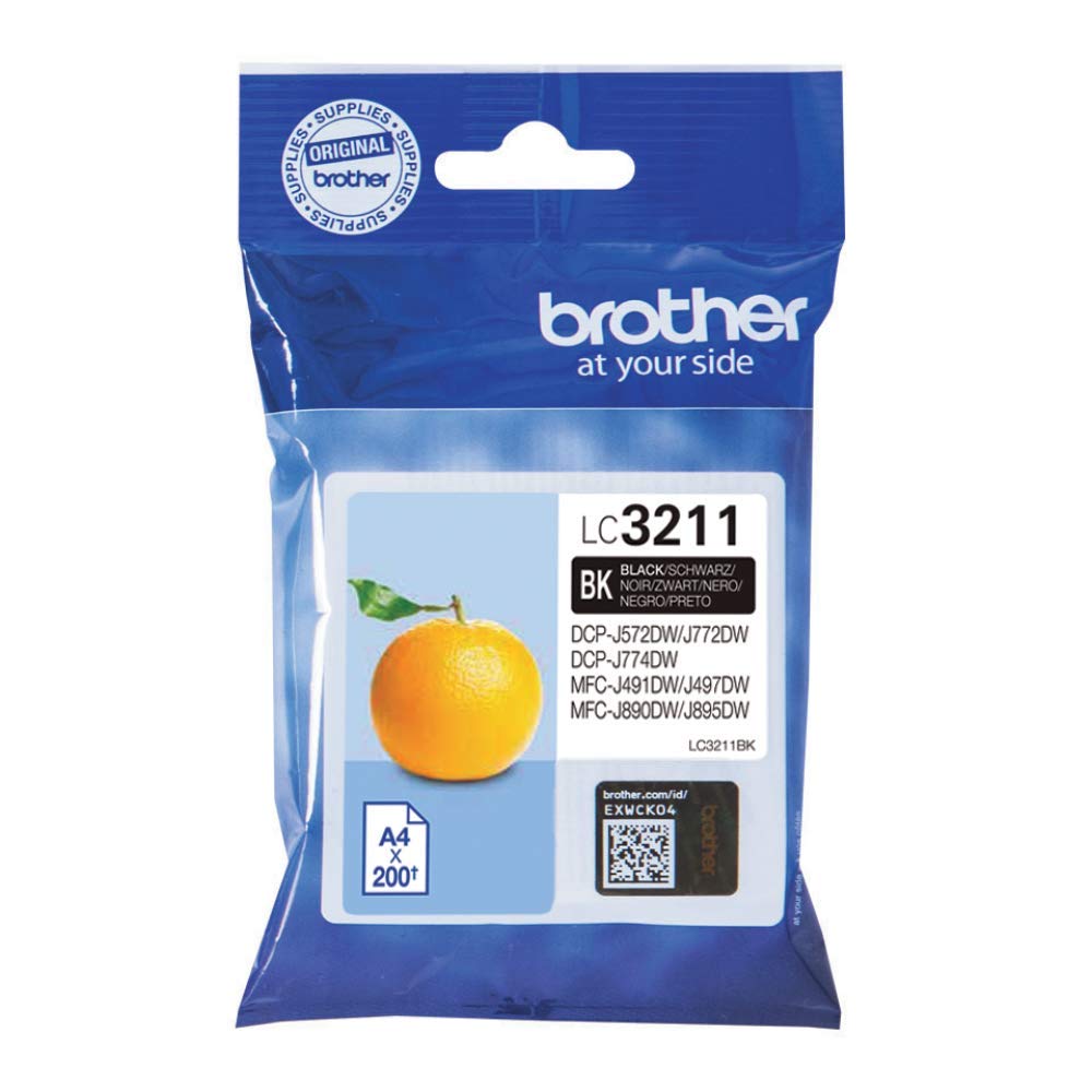 2 x Inkjet Cartridge, Standard Yield, Black, Brother Genuine Supplies