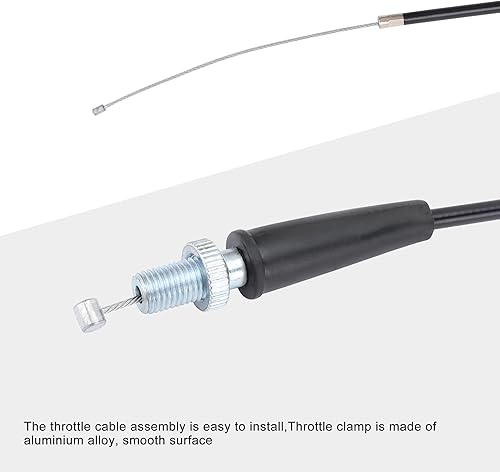 Miniatura 3 de GOOFIT Juego de empuñaduras de carcasa de cable de acelerador giratorio de 0.866 in con interruptor de apagado Mimi Bike Reemplazo para Mini Baja