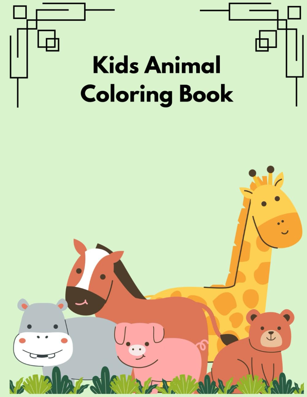 Kids Animal Coloring Book: A fun relaxing coloring adventure for kids