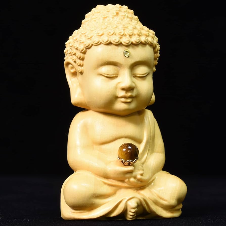 Amazon|釈迦如来 置物 木彫 虎目石 タイガーアイ 金運 仕事運 開運 Amazon|釈迦如来 置物 木彫 虎目石 タイガーアイ 金運 仕事運 開運