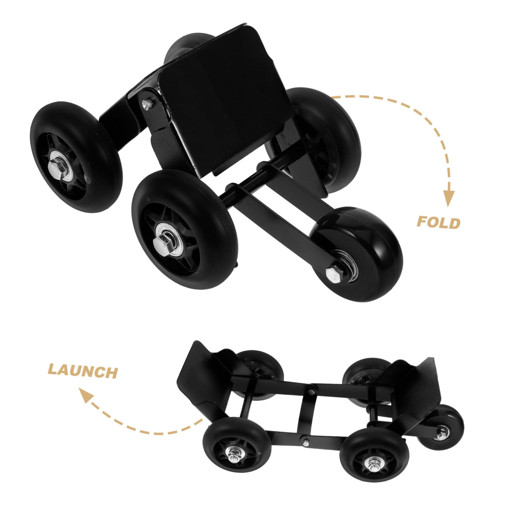 Outil de Déplacement de Pneu Moto en Métal Noir, Robuste et Résilient, pour Motocyclettes et Tricycles Électriques, Facilite Le Déplacement Fiable des Roues Couleur Aléatoire